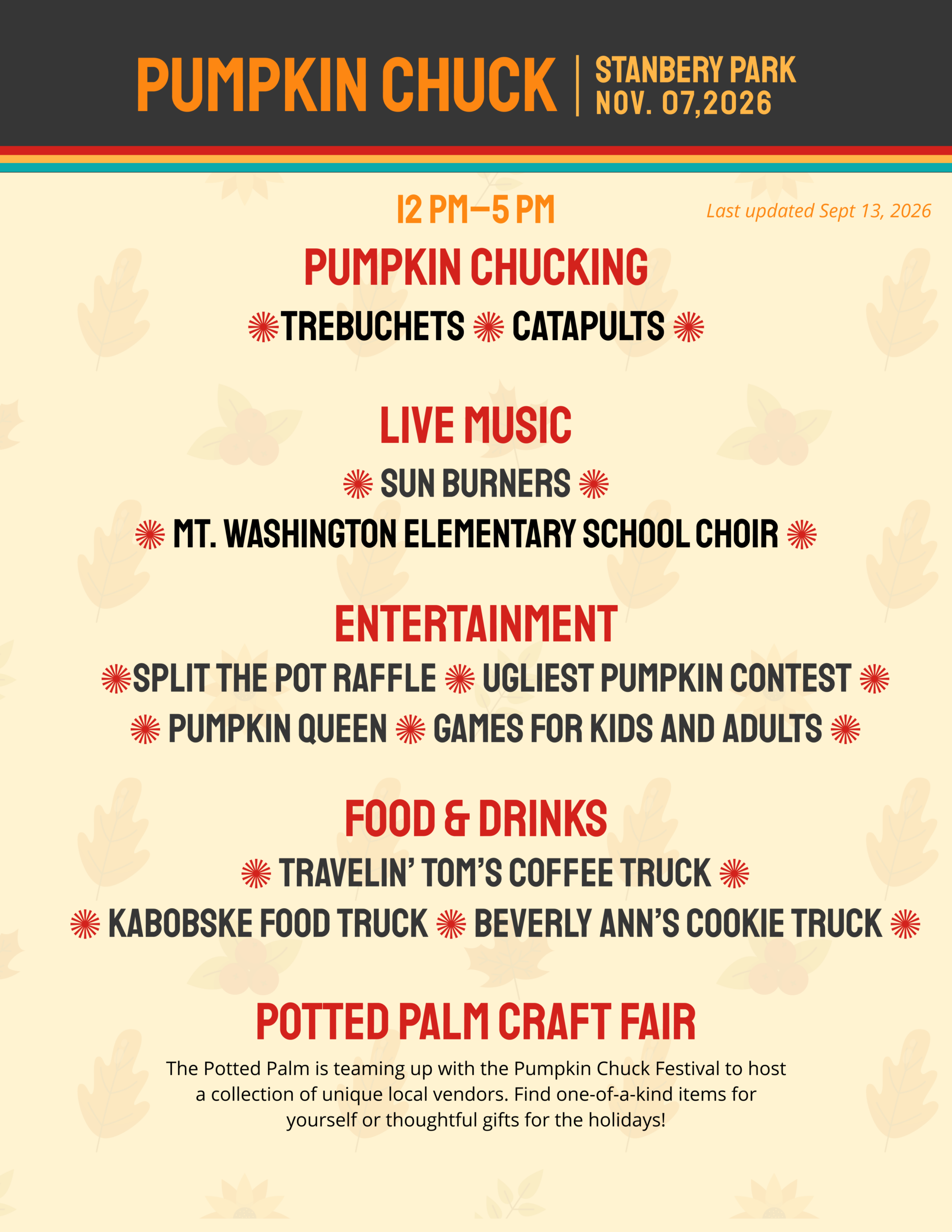 Pumpkin Chuck Show Flyer